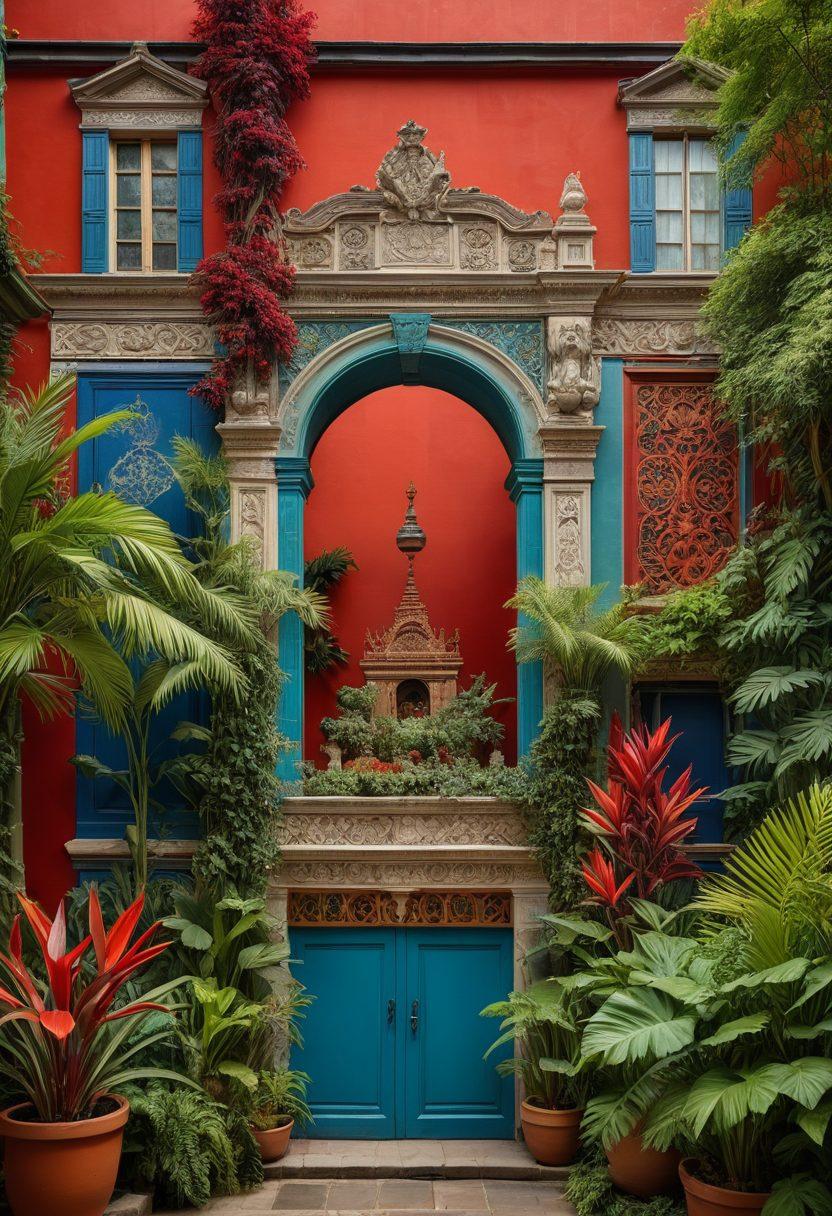 A vibrant collage showcasing diverse art displays from various cultures, each art piece symbolizing a unique heritage. The background features elements of architecture from different cultures intertwined with nature, emphasizing conservation. The colors are rich and inviting, highlighting the beauty and importance of cultural art in preserving heritage. super-realistic. vibrant colors. rich textures.